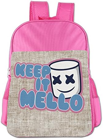 4-16 Years Kids Keep It Mello-Marshmello Backpack School Bag (2 Colors) Pink