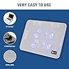KLIM-Serenity-Laptop-Cooling-Stand-for-Laptop-11-to-156-inches-Perfect-for-Small-and-Medium-Laptops-Stable-And-Sturdy-Metal-Grid-Silent-Laptop-Cooling-Pad-NEW-2021-White KLIM Serenity + Laptop Cooling Stand for Laptop + 11 to 15.6 inches + Perfect for Small and Medium Laptops + Stable And…