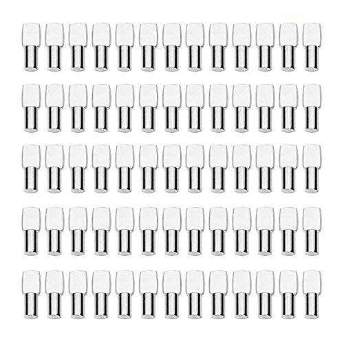 Shelf Pins 120 Pack 5mm Spoon Shape Shelf Support Pegs for Cabinet Bookcase Furniture Closet