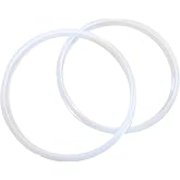 Twin Pack: 2 GJS Gourmet Replacement Rubber Sealing Rings or Silicone Gaskets Compatible with MegaChef 12 Quart Digital Pressure Cooker (2)