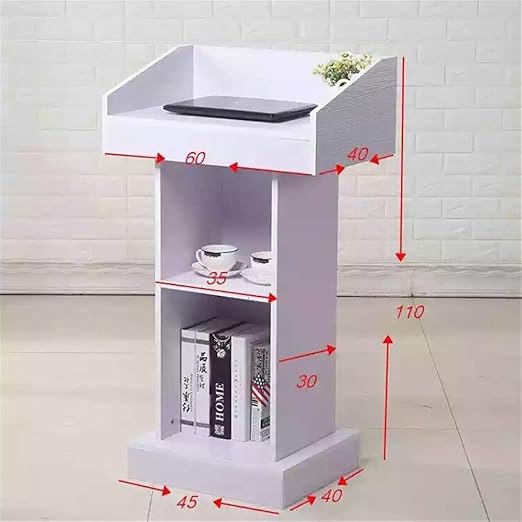 WH-IOE Compacta de pie Escritorio Recepción de Bienvenida Hablando ...