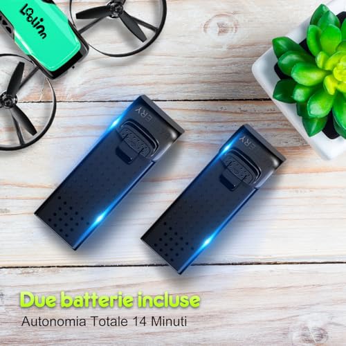 Loolinn | Drone Toy with Camera for Children (8+) Gift - Mini Radio Controlled Quadcopter, Safe to Fly, Two Batteries, C0 Approved Certification (Gift for Kids)