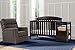 Delta Children Abby Convertible Crib and Changer, Dark Chocolate