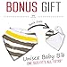 Jersey Cotton Fitted Crib Sheets, 2 Pack-100% Organic & Shrink-Resistant, Soft and Protective.Unisex Chevron & Stars-Grey & Yellow Design,Standard Crib Mattress- No Rips or Holes with Use,Guaranteed!
