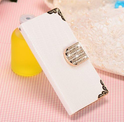iPhone 7plus Case, [Wild Series] Premium PU Leather Wallet Case for Apple iPhone 7S 5.5 inch (White, Luxurious Look, Built-in Credit Card/ID Card Slot)