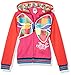 JoJo Siwa girls Big Bow Zip Up Athletic Hoodie Hooded Sweatshirt, Red/Hot Pink, 8 10 US