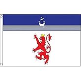 AZ FLAG - Devon County With Lion Flag - 3x5 Ft - 100D Polyester County Of Devon - England Banner with Two Metal Grommets - Fade Resistant - Vivid Colors - 3' x 5' Feet - 150x90 Cm