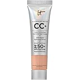 IT Cosmetics CC+ Cream - Natural Full Coverage Foundation With SPF 50+, Color Corrector & Anti-Aging Hydrating Serum, Hyaluronic Acid + Peptides, Lightweight Up To 24H Wear, All Skin Types