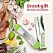 Yarmoshi Solid Stainless Steel Garlic Press Rocker - Chopper Mincer - Perfect Ginger Crusher - Revolutionary Innovative Anti Slip SILICONE HANDLES for Best Grip! (The Only one on the Market)