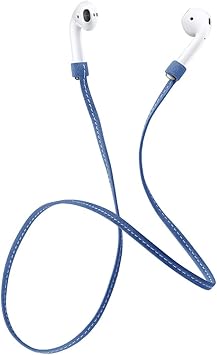 aresh Airpods correa, correa de piel deportes Cable Cuerda conector para iPhone 7 & iPhone 7 Plus Airpods [no perder su Airpods]