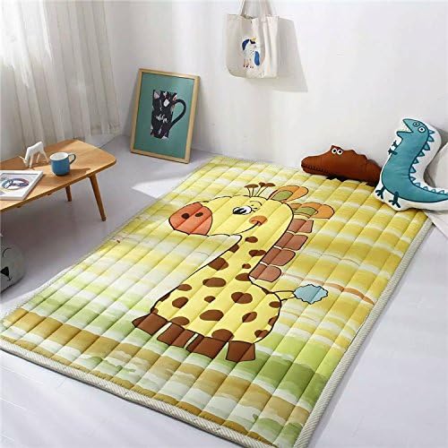 Large Kids Play Mat,Rectangle Cartoon Foldable Toys Crawling Rugs,Extra-Thick Moisture-proof Carpet by CutePuppy (Giraffe)