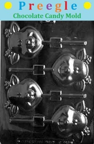 Cute Reindeer Lollipop, Christmas Chocolate Candy Mold