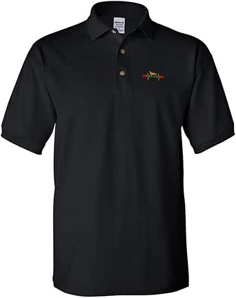 Amazon.com: Polo Shirts for Men Golden Retriever Lifeline A Embroidery Cotton : Clothing, Shoes 