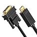 UGREEN DP to DVI Cable Male to Male DisplayPort to DVI-D 24+1 Adapter Video Cable Support 1080P Full HD with Gold-Plated for DisplayPort Enabled Desktops Laptops to Connect to DVI Screen 6FT