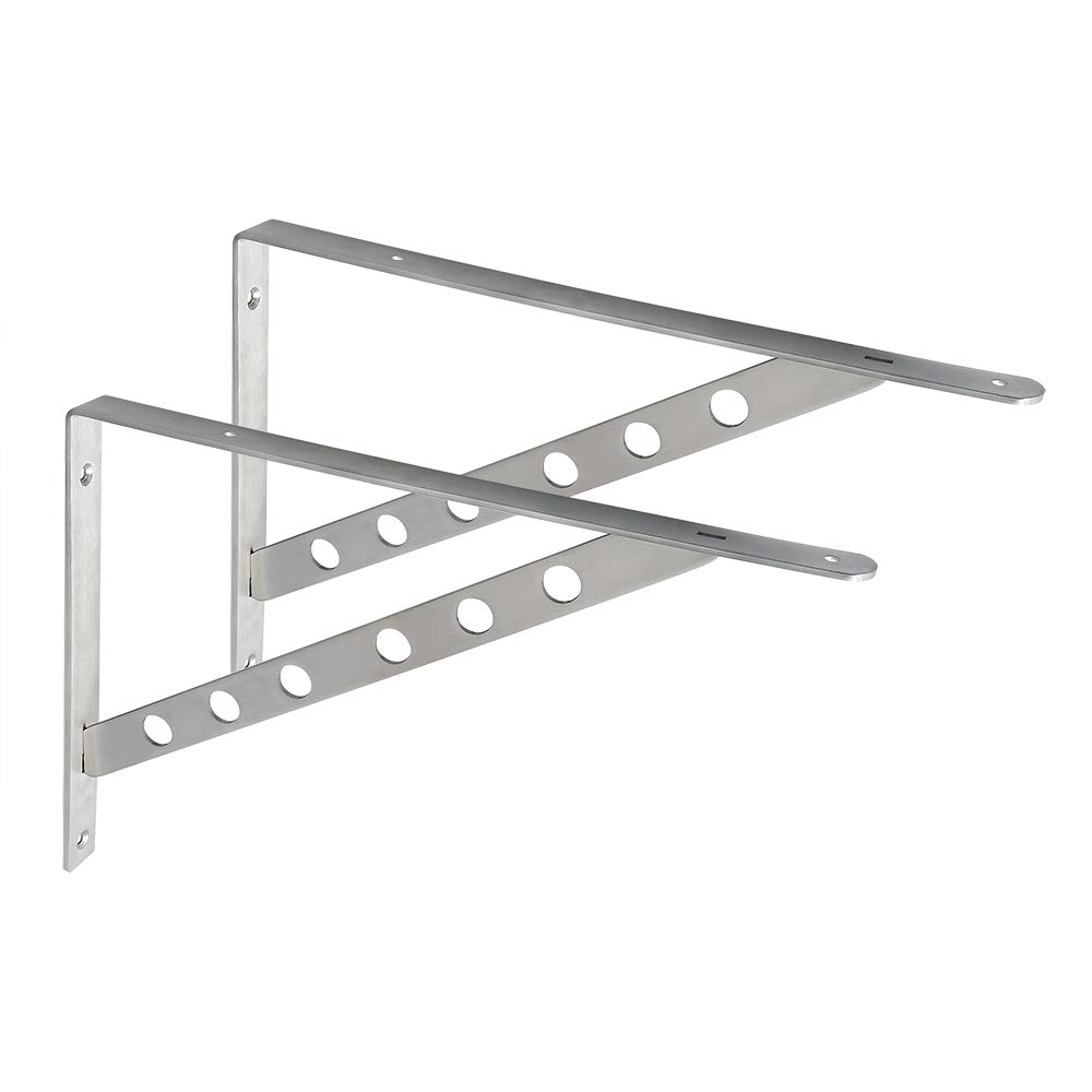 Buy Alise 1 Pair Stainless Steel Brackets Floating Shelves Tripod