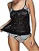 VintageRose Womens 2 Pieces Bandeau Tankini Swimsuit