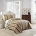 Waverly Laurel Springs Modern Farmhouse Floral 3-Piece Reversible Quilt Bedding Bedspread Set, King, Parchment