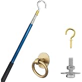 TAROTKIN Attic Ladder Pull Down Stair System Parts, Attic Door Pull Down Hook Cord Rope with Handle for Attic Extension Ladder Pull Down System Hook Cord Kit Rope Replacement