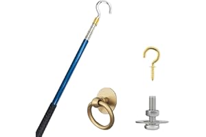 TAROTKIN Attic Ladder Pull Down Stair System Parts, Attic Door Pull Down Hook Cord Rope with Handle for Attic Extension Ladder Pull Down System Hook Cord Kit Rope Replacement