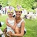 UNOMOR Easter Crafts with Bunny Ears for Kids, Easter Headbands Hat Decorating Crafts 12 Pack