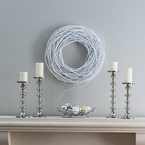 Gerson 24 in. Pre-Lit Battery Operated Willow Root Wreath