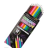 Pack Of 12 Colouring Pencils Only Colour Therapy Adult Colouring Book Pencils by Cherry-on-Top