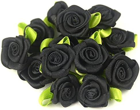300 Pcs 2 Cm Artificial Silk Mini Rose Flowers Heads Make Satin Ribbon Diy Craft Scrapbooking Applique For Wedding Decoration
