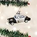 Old World Christmas Ornaments: Police Officer Gifts Glass Blown Ornaments for Christmas Tree, Police Car