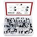 Hilitchi 47-Pcs Zinc Plated Steel Rubber Insulated Clamp Assortment Kit - 1/4~5/8 inch (6.5mm - 16mm)