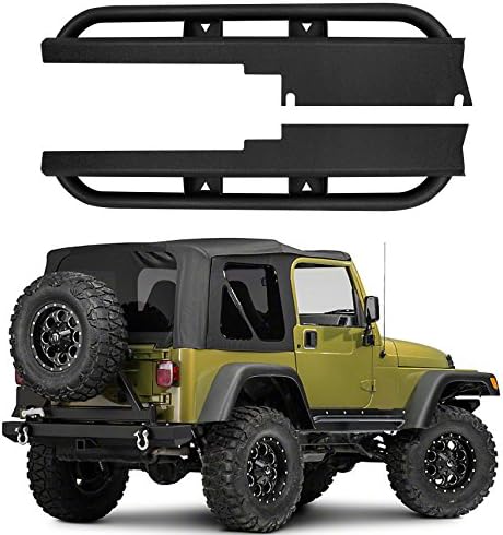 opar Side Steps Rocker Guards Slider Bars for 1997-2006 Jeep Wrangler TJ &amp; TJ Unlimited（LJ）