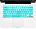 Kuzy - Teal / Turquoise HOT Blue Keyboard Silicone Cover Skin for Macbook / Macbook Pro 13