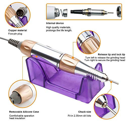 30000rpm Pro Electric Nail Drill Machine Pedicure Manicure Kits File Drill Bits