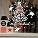 SWORNA Holiday Series SN-62 Merry Christmas Tree Angel Snowflakes Removable Vinyl DIY Wall Window Door Mural Decal Sticker for Retail Store/Coffee House/Restaurant/Supermarket/Dress Shop 44