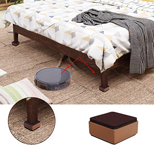 Ezprotekt 4 Pack Furniture Risers Solid Steel Bed Riser Sofa Lift,Adds