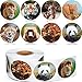 Chinco 500 Pieces Animal Stickers Zoo Animal Roll Stickers 1-1/2 Inch Self Adhesive Label Animal Shape Wall Decals for Kids Party Favors, 8 Styles
