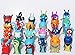 24pcs/set Anime Cartoon 4.5-5cm Mini Slugterra PVC Action Figures Toys Dolls Child Toys
