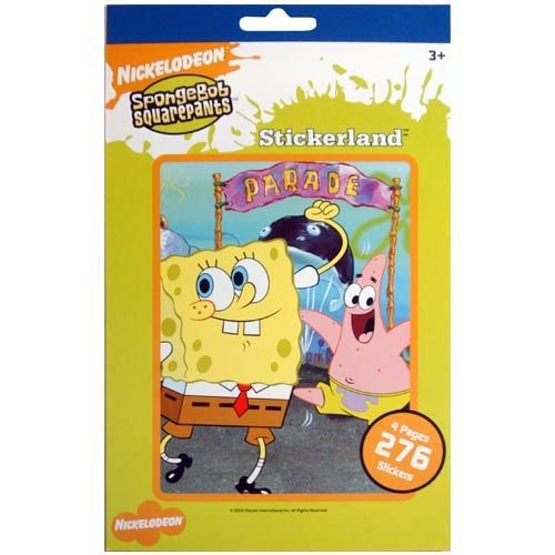 Spongebob Squarepants Stickerland Sticker Book ~ 276 Stickers by Sandy Lion