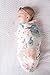 Copper Pearl Large Premium Knit Baby Swaddle Receiving Blanket Floral Bloom