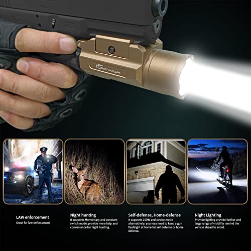 defendtek rechargable tactical led rail mounted gun flashlight DEFENTAC 1750lm Zoomable for Rifle Inforce Owners Experience with Reliability/Ruggedness?