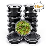 Meal Prep Container, 15 Pack Premium Quality Meal Prep Plastic Microwavable Food Containers for adults (BPA free Food Grade/Freezer/Dishwasher Safe)