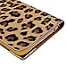 BlastCase Leopard Skin Design Wallet Case for iPhone 6 4.7 inch Brown Flip Leather Cover Folio Pouch Bag Bling Crystal Magnetic Clasp Card Slot
