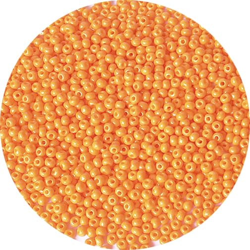 Bala&Fillic Size 3mm Orange Color Seed Beads 4000pcs/100 Grams, 8/0 Round Glass Craft Beads for Making Jewelry Earring Bracelets Necklace