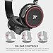 TaoTronics Over-Ear Bluetooth Headphones with 3.5mm Aux Cable, New Black