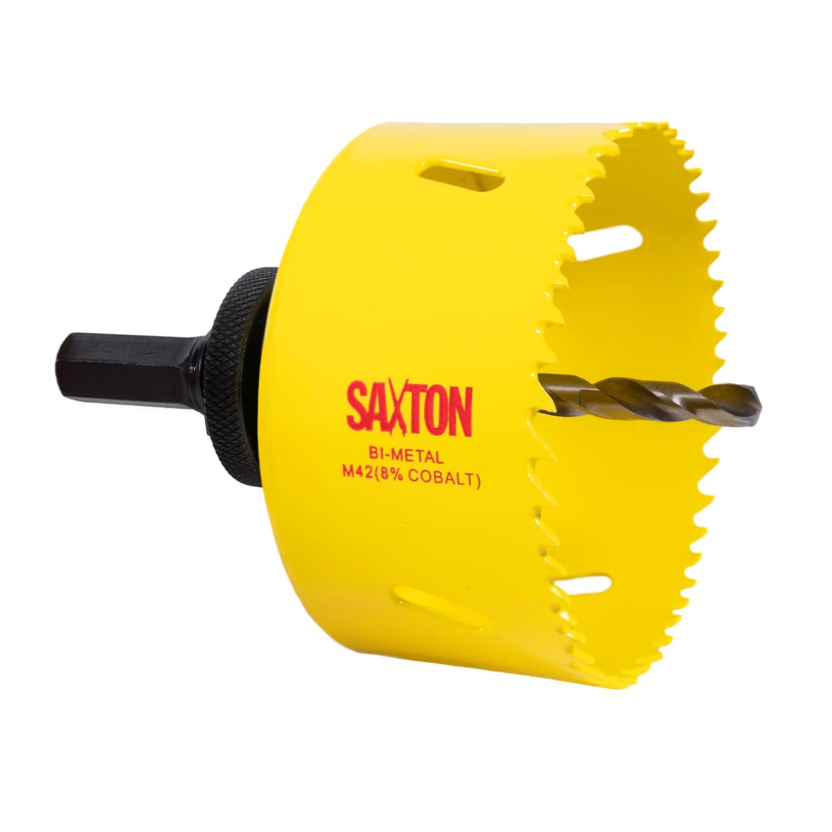 Saxton HSS Hole Saw Cutter M42 Bi-Metal 8% Cobalt Heavy Duty + Arbor (14mm – 230mm) (89mm + Arbor)