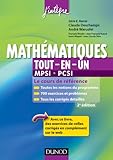 mathematiques tout-en-un 1re annee - mpsi-pcsi - 2eme edition - cours et exercices corriges by 