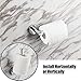Paladinz Chrome Stainless Steel Toilet Paper Holder Roll Holder Screws Mounting for Bathroom and Kitchen Accessory Round Silver 304 Stainless Steel 20 Years Warranty
