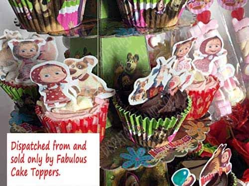 Fabulous Cake Toppers Masha Et Lours 1 Ensemble De Gateau Fete Sa Maniabilite Gelee Comestible Carte X23 Pieces Cuisine Maison Figurines Pour Gateaux Schoolofbabywearing Com