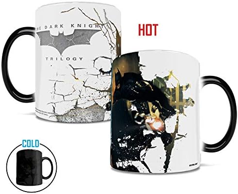 Morphing Mugs Batman Dark Knight Trilogy (Batman Shatter) Ceramic Mug Black