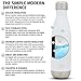 Simple Modern 9 Ounce Wave Water Bottle - Vacuum Insulated Stainless Steel Flask - Double Wall - Leakproof Kids -Winter White