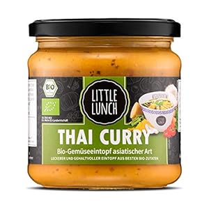 Little Lunch Bio Eintopf Thai Curry | 350ml | 100% Bio-Qualität | Vegan | Laktosefrei | Glutenfrei | Ohne zugesetzten…
